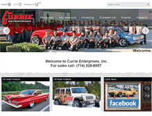 Tablet Screenshot of currieenterprises.com